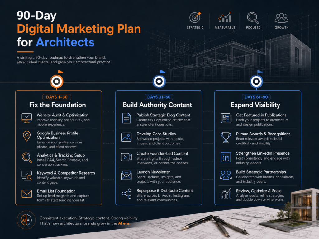 A 90-Day Digital Marketing Plan for Architects
