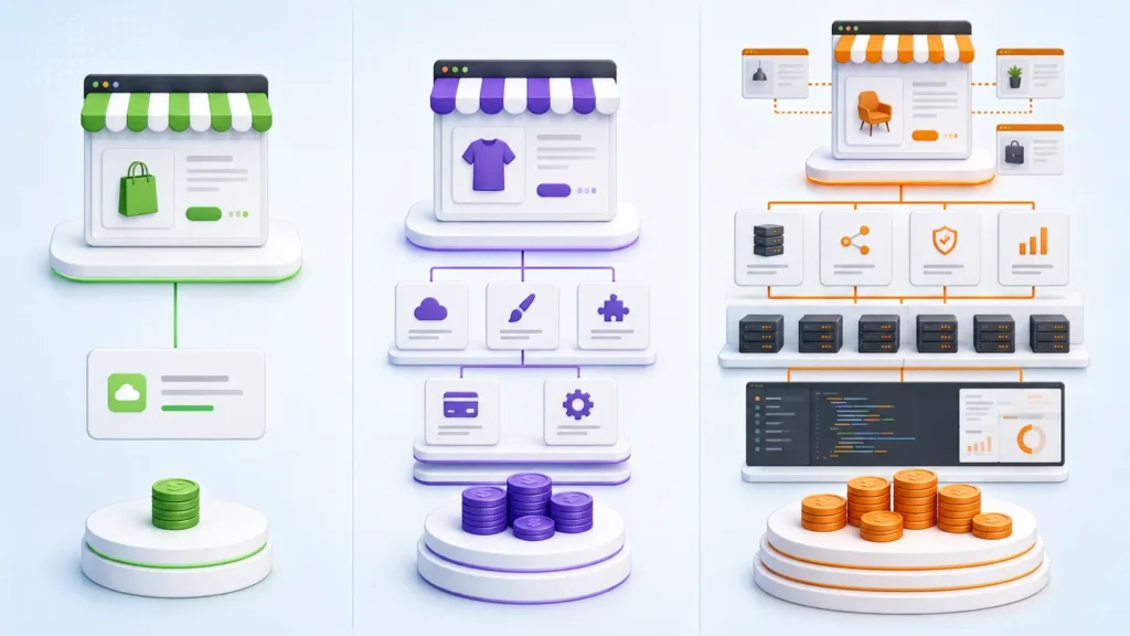 Understanding the Three E-commerce Platforms